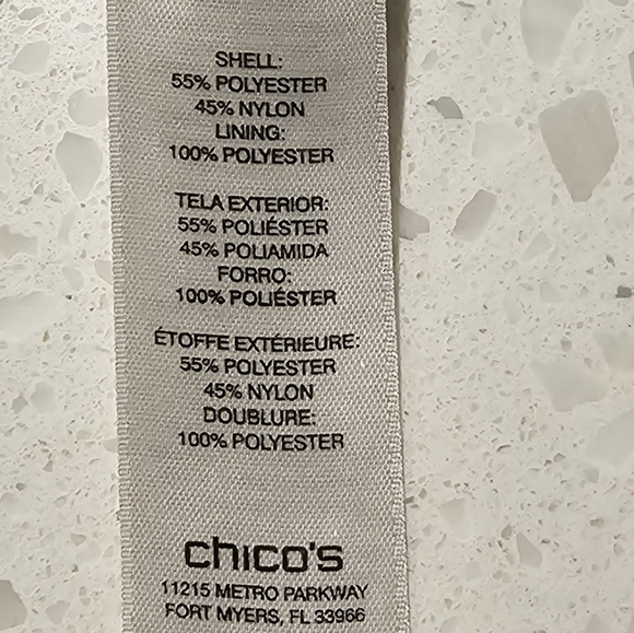 Chico's Women's Blue Full Zip Vest sz 1 (Medium) - Picture 6 of 6